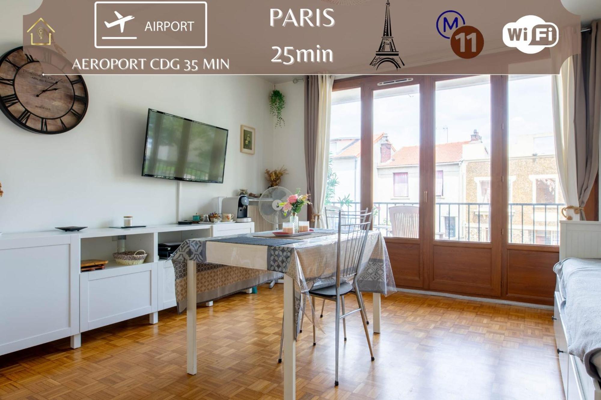 Appart Hotel - Le Nid - 25Min Paris Romainville Zewnętrze zdjęcie
