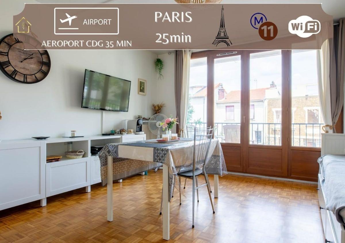 Appart Hotel - Le Nid - 25Min Paris Romainville Zewnętrze zdjęcie